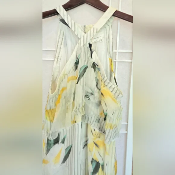 NWOT! Anthropologie Garden Party Floral White Dress - Picture 10 of 14